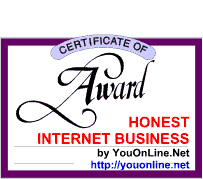 Honest Internet Business Award
